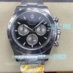 Swiss 4131 Replica ARF Rolex Cosmo Daytona 40mm Black Dial 904L Oyster Watch 